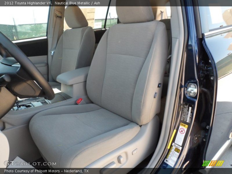 Nautical Blue Metallic / Ash 2012 Toyota Highlander V6
