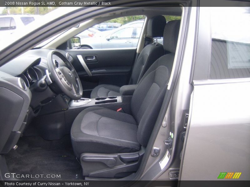 Gotham Gray Metallic / Black 2008 Nissan Rogue SL AWD