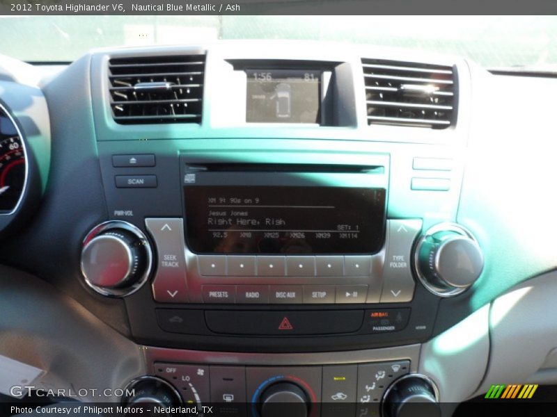 Nautical Blue Metallic / Ash 2012 Toyota Highlander V6