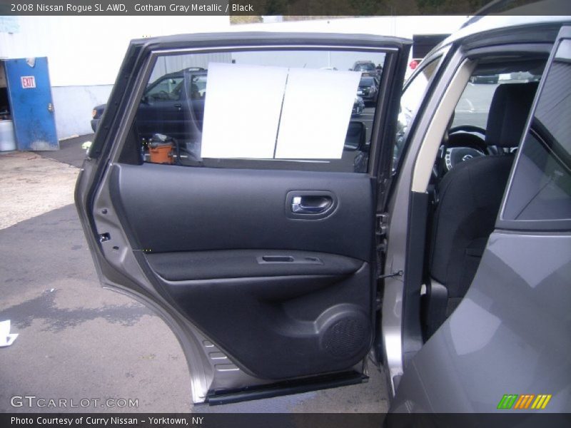 Gotham Gray Metallic / Black 2008 Nissan Rogue SL AWD