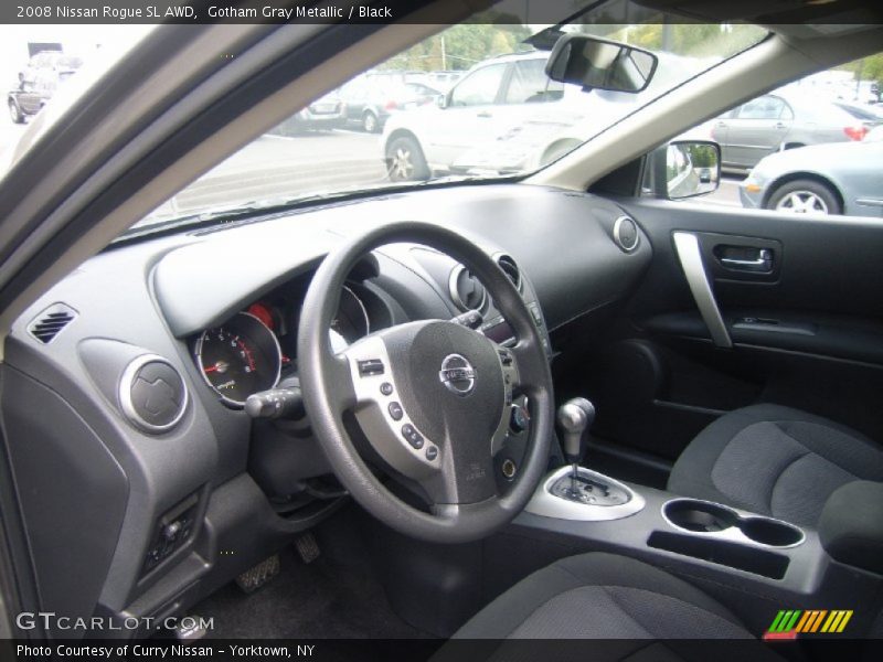 Gotham Gray Metallic / Black 2008 Nissan Rogue SL AWD