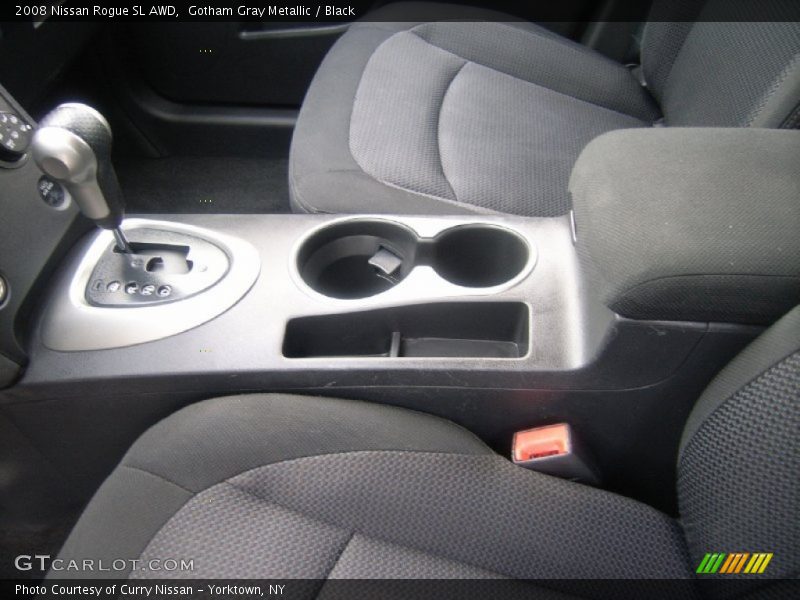 Gotham Gray Metallic / Black 2008 Nissan Rogue SL AWD