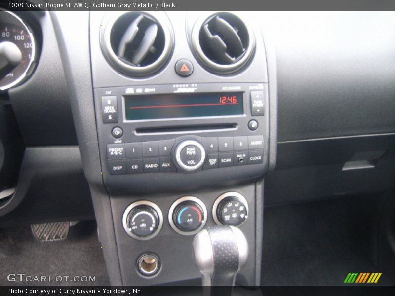 Gotham Gray Metallic / Black 2008 Nissan Rogue SL AWD