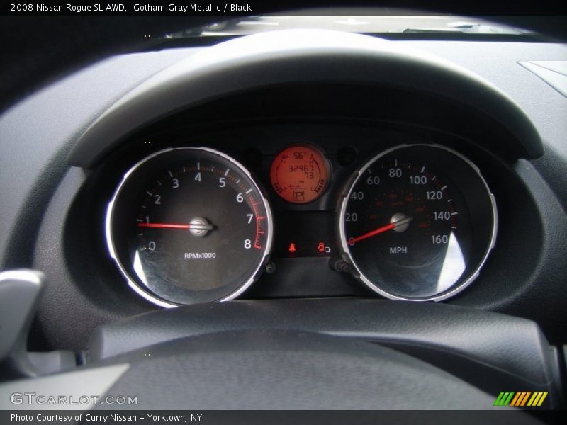Gotham Gray Metallic / Black 2008 Nissan Rogue SL AWD