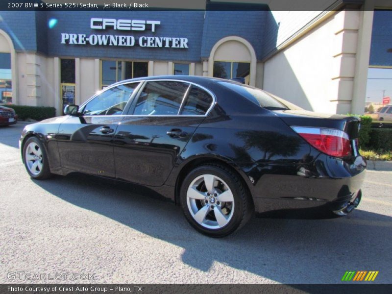 Jet Black / Black 2007 BMW 5 Series 525i Sedan