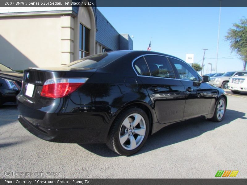 Jet Black / Black 2007 BMW 5 Series 525i Sedan