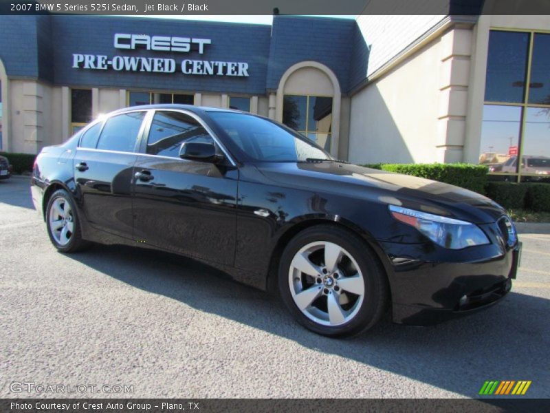 Jet Black / Black 2007 BMW 5 Series 525i Sedan