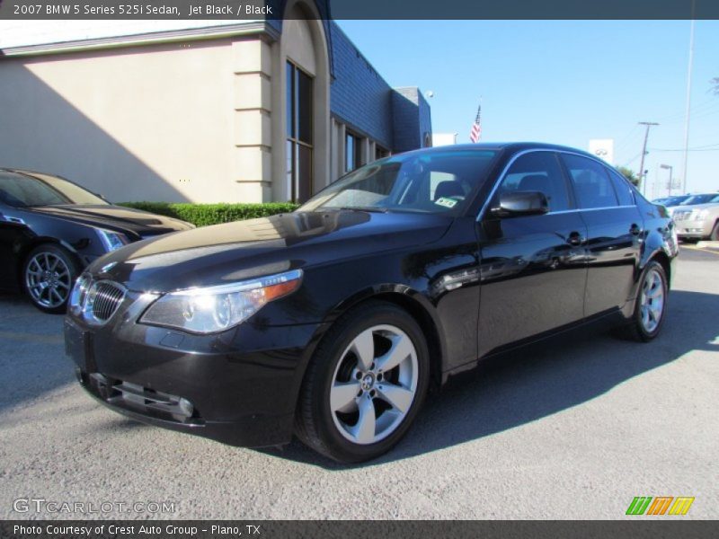 Jet Black / Black 2007 BMW 5 Series 525i Sedan