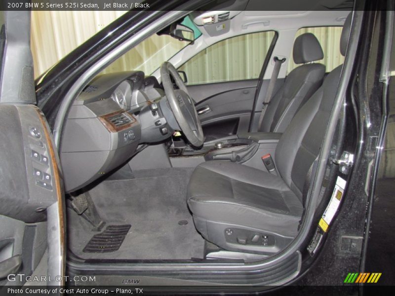 Jet Black / Black 2007 BMW 5 Series 525i Sedan