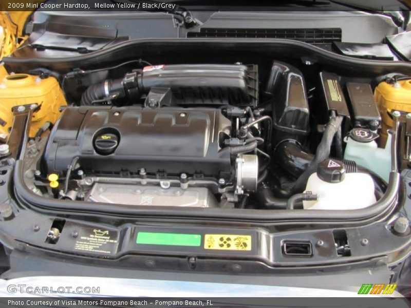 Mellow Yellow / Black/Grey 2009 Mini Cooper Hardtop