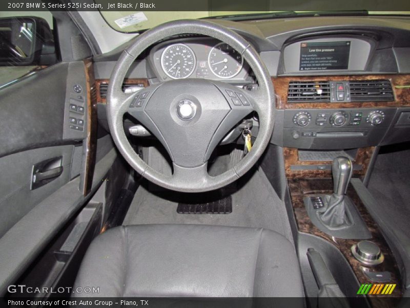 Jet Black / Black 2007 BMW 5 Series 525i Sedan