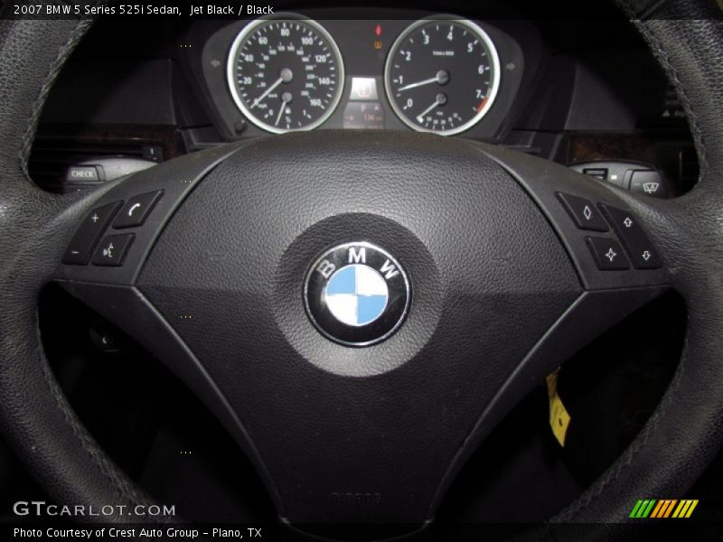 Jet Black / Black 2007 BMW 5 Series 525i Sedan