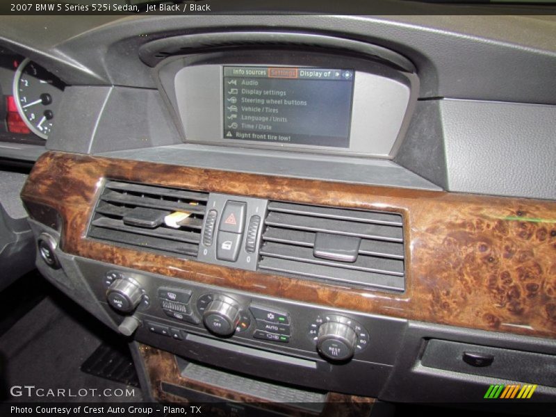 Jet Black / Black 2007 BMW 5 Series 525i Sedan