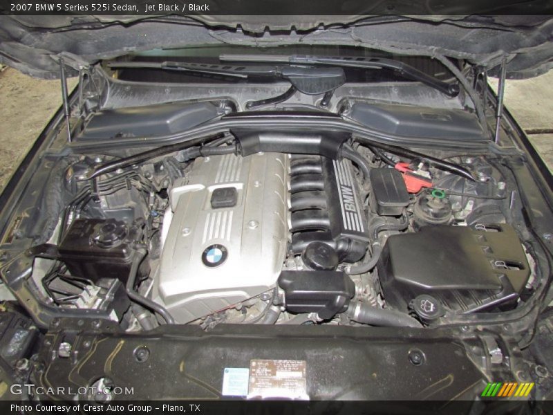 Jet Black / Black 2007 BMW 5 Series 525i Sedan