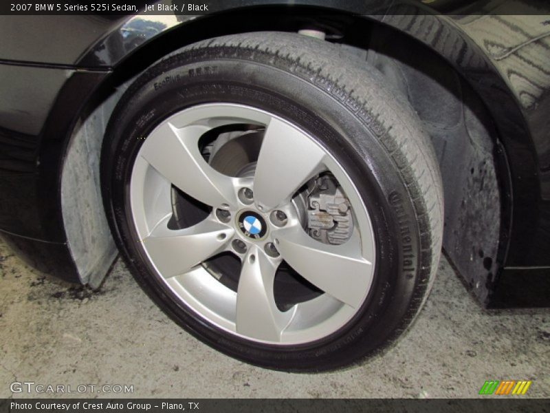 Jet Black / Black 2007 BMW 5 Series 525i Sedan