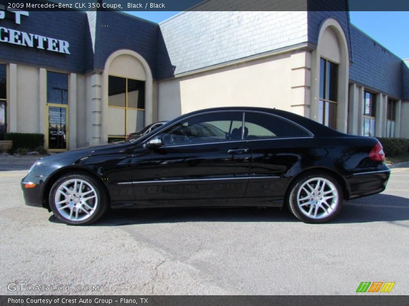 Black / Black 2009 Mercedes-Benz CLK 350 Coupe