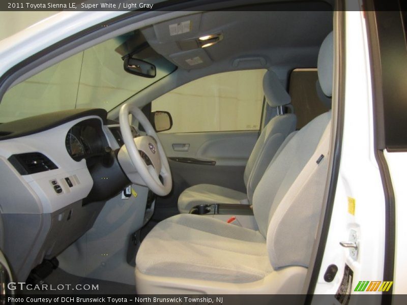 Super White / Light Gray 2011 Toyota Sienna LE