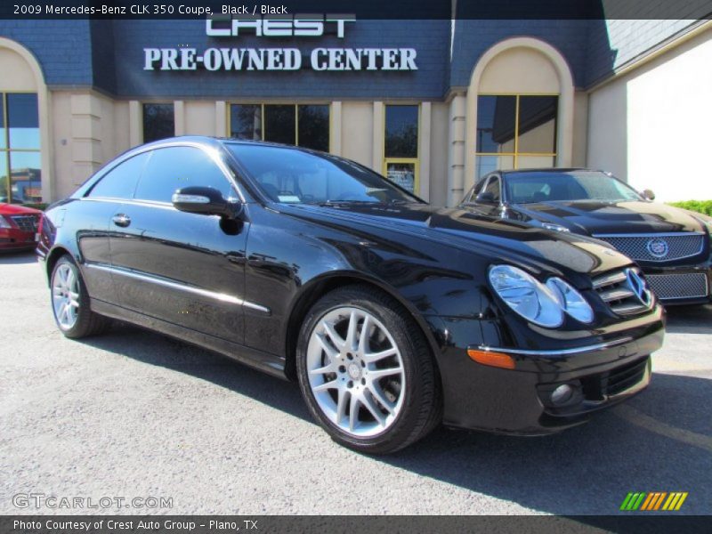 Black / Black 2009 Mercedes-Benz CLK 350 Coupe