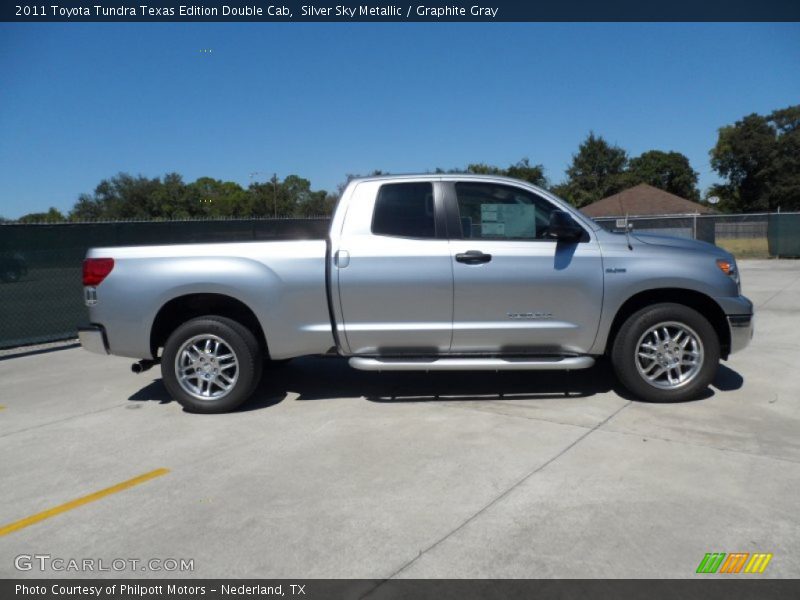 Silver Sky Metallic / Graphite Gray 2011 Toyota Tundra Texas Edition Double Cab