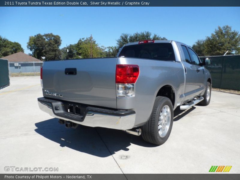 Silver Sky Metallic / Graphite Gray 2011 Toyota Tundra Texas Edition Double Cab