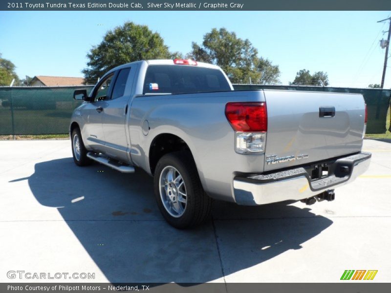 Silver Sky Metallic / Graphite Gray 2011 Toyota Tundra Texas Edition Double Cab