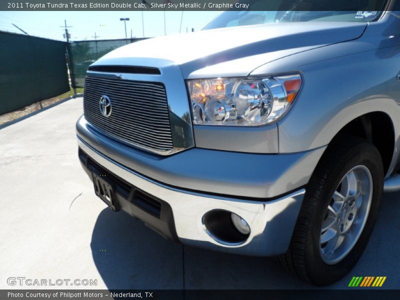Silver Sky Metallic / Graphite Gray 2011 Toyota Tundra Texas Edition Double Cab