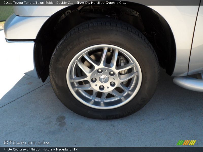 Silver Sky Metallic / Graphite Gray 2011 Toyota Tundra Texas Edition Double Cab