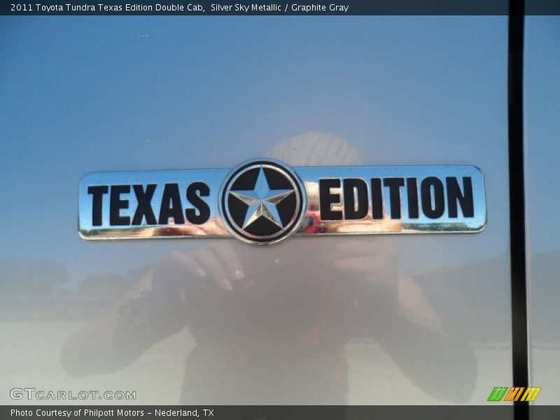 Silver Sky Metallic / Graphite Gray 2011 Toyota Tundra Texas Edition Double Cab