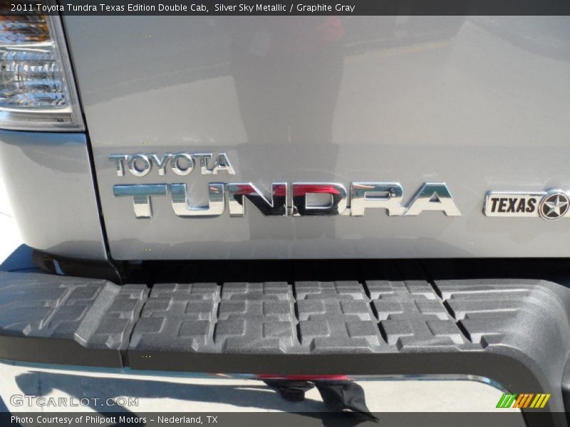 Silver Sky Metallic / Graphite Gray 2011 Toyota Tundra Texas Edition Double Cab