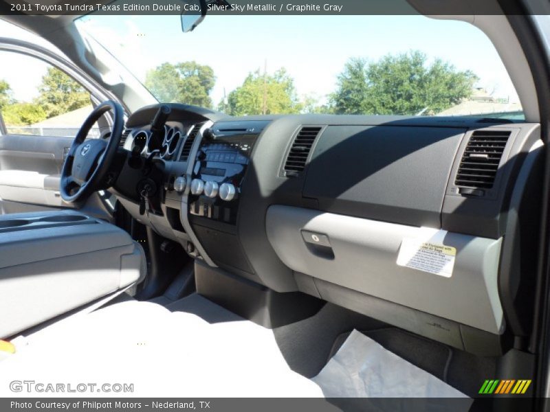 Silver Sky Metallic / Graphite Gray 2011 Toyota Tundra Texas Edition Double Cab