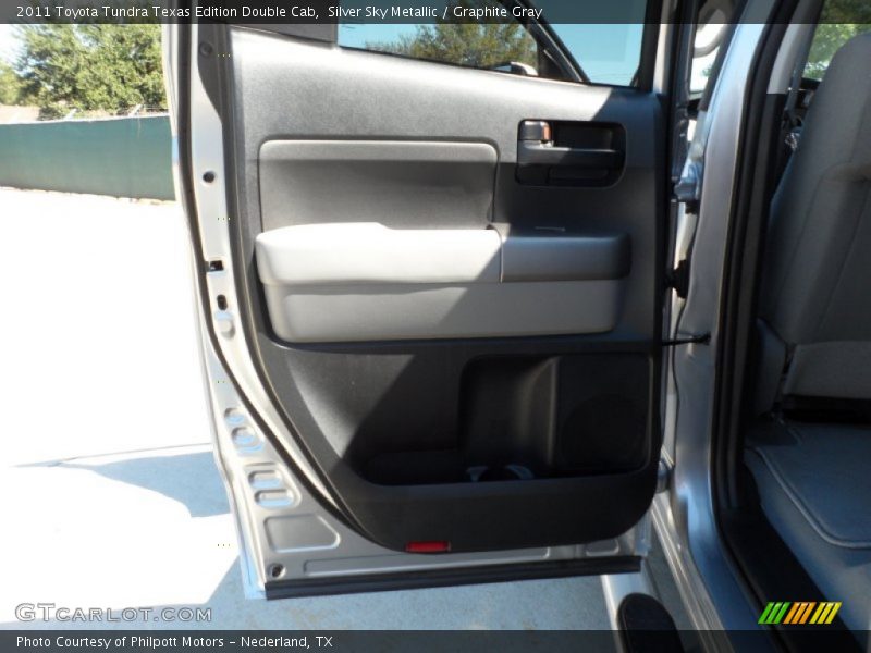 Silver Sky Metallic / Graphite Gray 2011 Toyota Tundra Texas Edition Double Cab