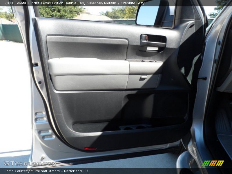 Silver Sky Metallic / Graphite Gray 2011 Toyota Tundra Texas Edition Double Cab
