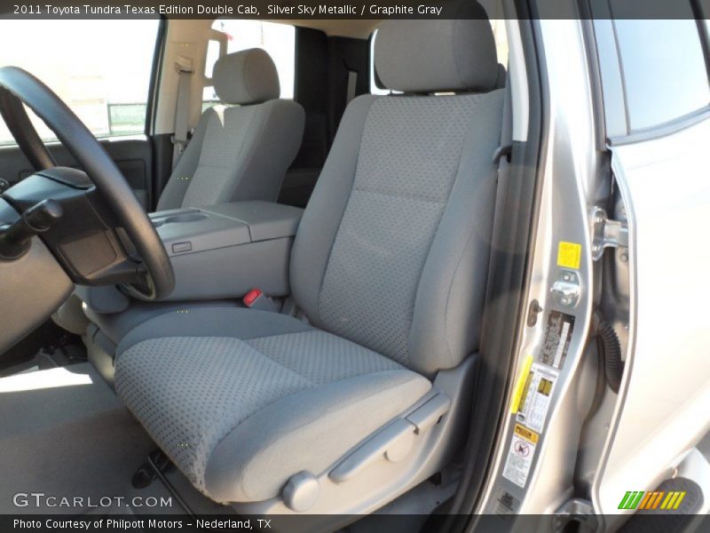 Silver Sky Metallic / Graphite Gray 2011 Toyota Tundra Texas Edition Double Cab