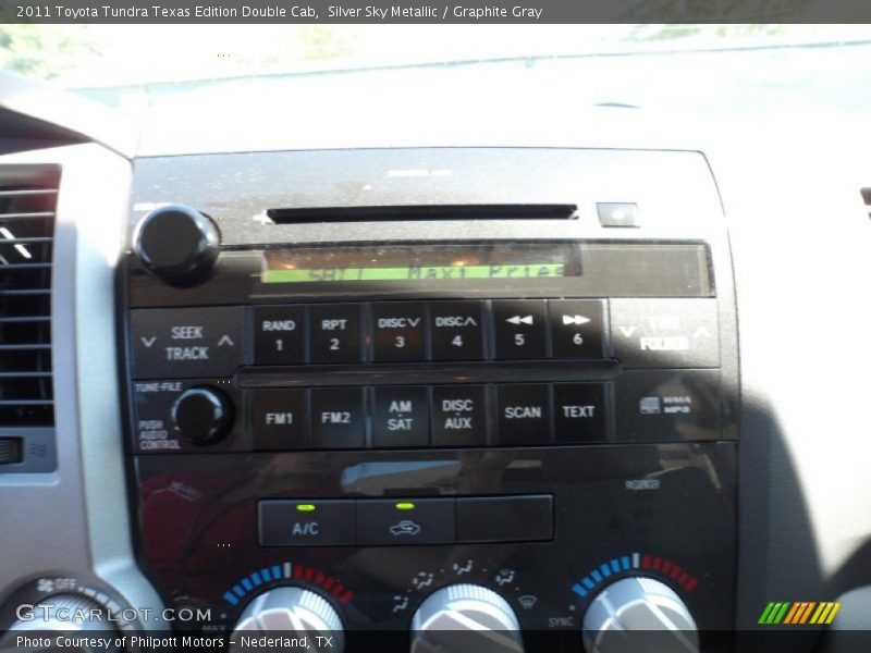 Silver Sky Metallic / Graphite Gray 2011 Toyota Tundra Texas Edition Double Cab