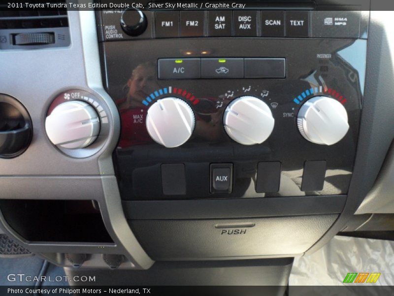 Silver Sky Metallic / Graphite Gray 2011 Toyota Tundra Texas Edition Double Cab