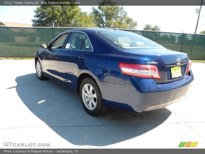 Blue Ribbon Metallic / Ash 2011 Toyota Camry LE