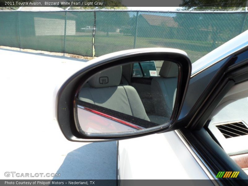 Blizzard White Pearl / Light Gray 2011 Toyota Avalon