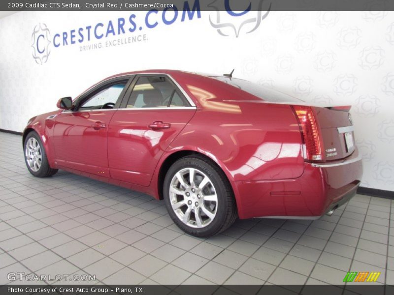 Crystal Red / Cashmere/Cocoa 2009 Cadillac CTS Sedan