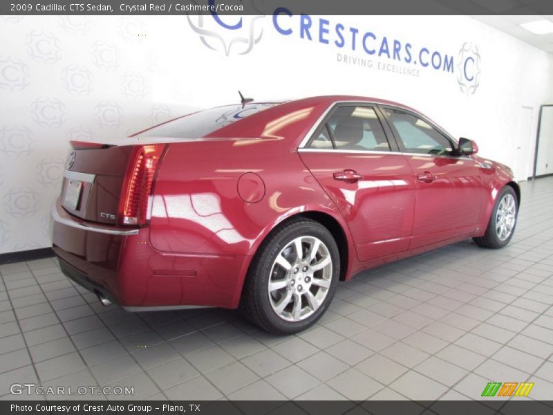 Crystal Red / Cashmere/Cocoa 2009 Cadillac CTS Sedan