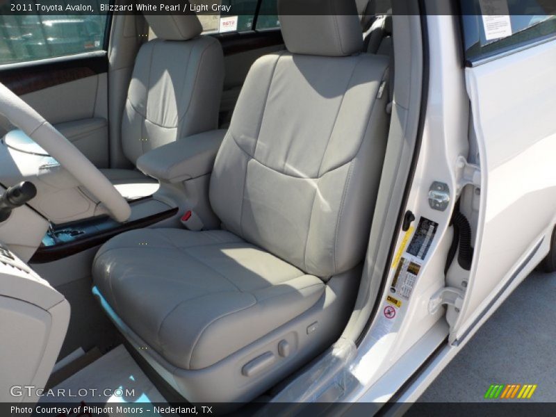 Blizzard White Pearl / Light Gray 2011 Toyota Avalon