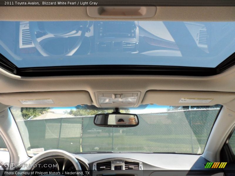 Blizzard White Pearl / Light Gray 2011 Toyota Avalon