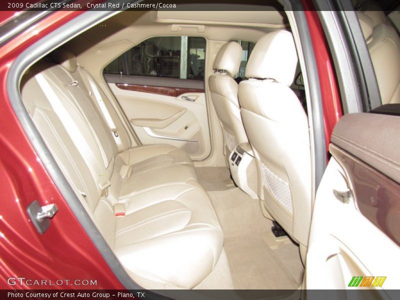 Crystal Red / Cashmere/Cocoa 2009 Cadillac CTS Sedan