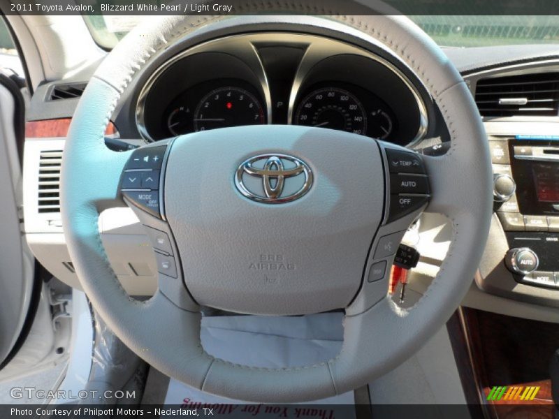 Blizzard White Pearl / Light Gray 2011 Toyota Avalon