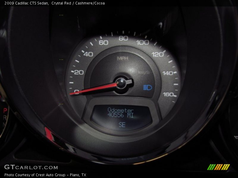 Crystal Red / Cashmere/Cocoa 2009 Cadillac CTS Sedan