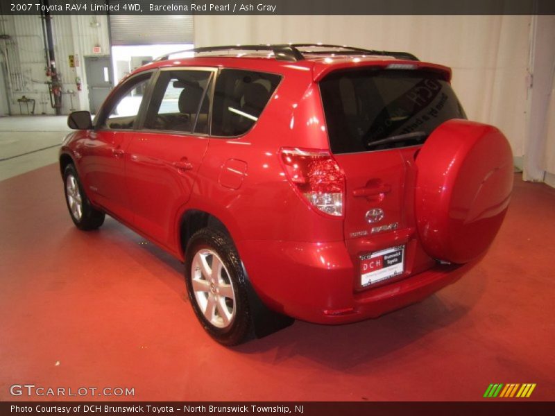Barcelona Red Pearl / Ash Gray 2007 Toyota RAV4 Limited 4WD