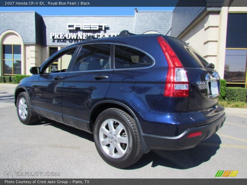 Royal Blue Pearl / Black 2007 Honda CR-V EX