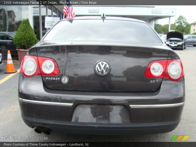 Mocha Brown / Pure Beige 2006 Volkswagen Passat 2.0T Sedan