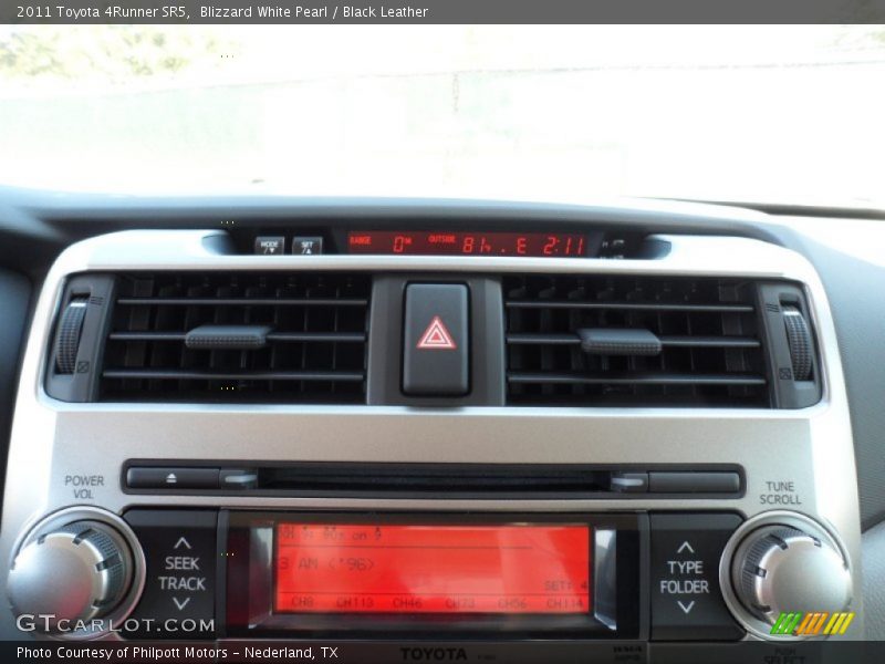 Blizzard White Pearl / Black Leather 2011 Toyota 4Runner SR5