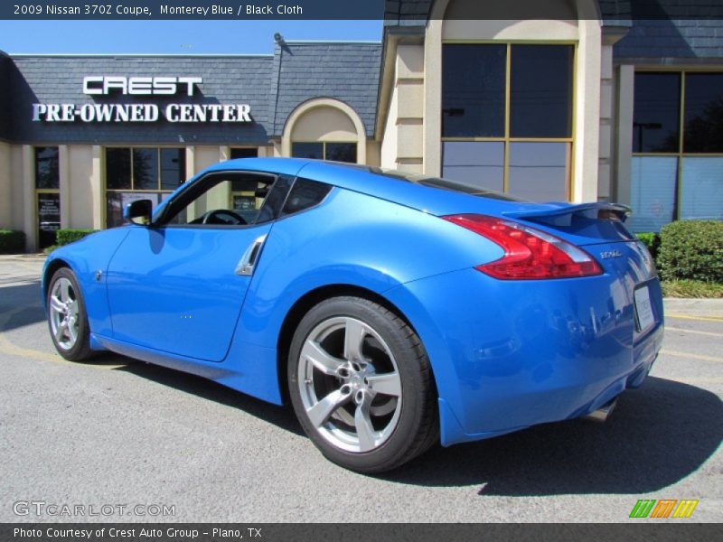 Monterey Blue / Black Cloth 2009 Nissan 370Z Coupe