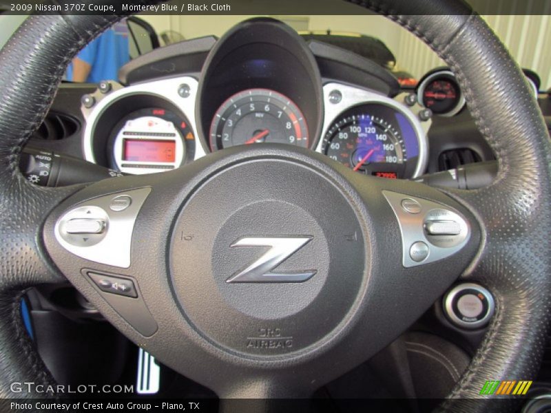Monterey Blue / Black Cloth 2009 Nissan 370Z Coupe